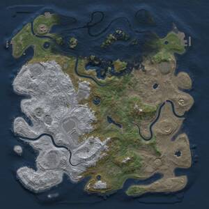 Thumbnail Rust Map: Procedural Map, Size: 4500, Seed: 891715062, 17 Monuments