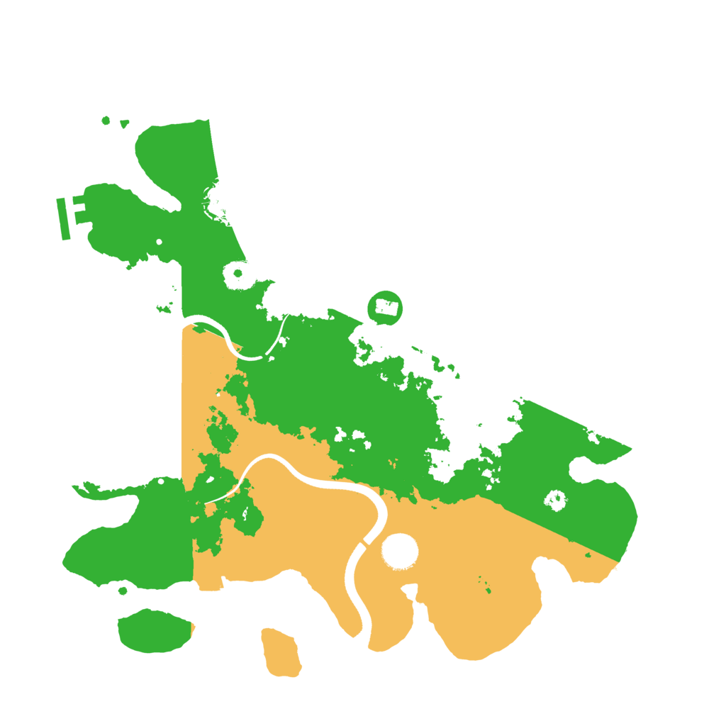 Biome Rust Map: Procedural Map, Size: 3500, Seed: 62820302
