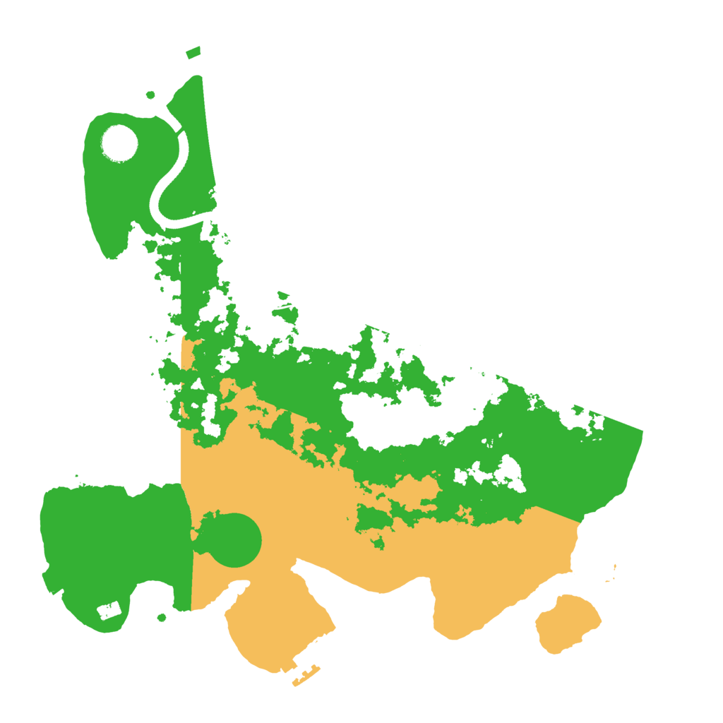 Biome Rust Map: Procedural Map, Size: 3500, Seed: 2058283479