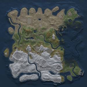 Thumbnail Rust Map: Procedural Map, Size: 4250, Seed: 1171669316, 15 Monuments