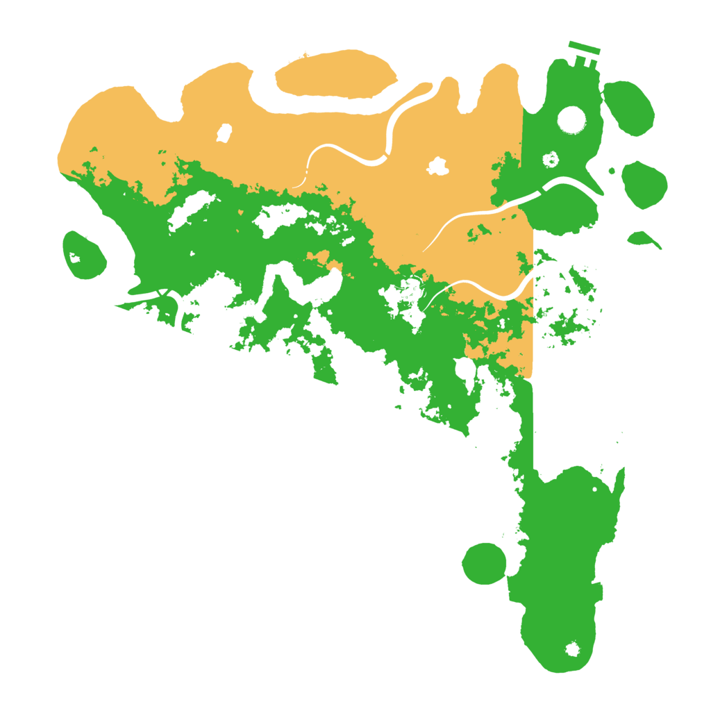 Biome Rust Map: Procedural Map, Size: 4500, Seed: 156674