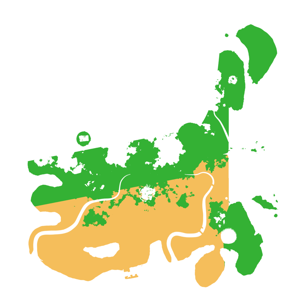 Biome Rust Map: Procedural Map, Size: 3500, Seed: 1481508275