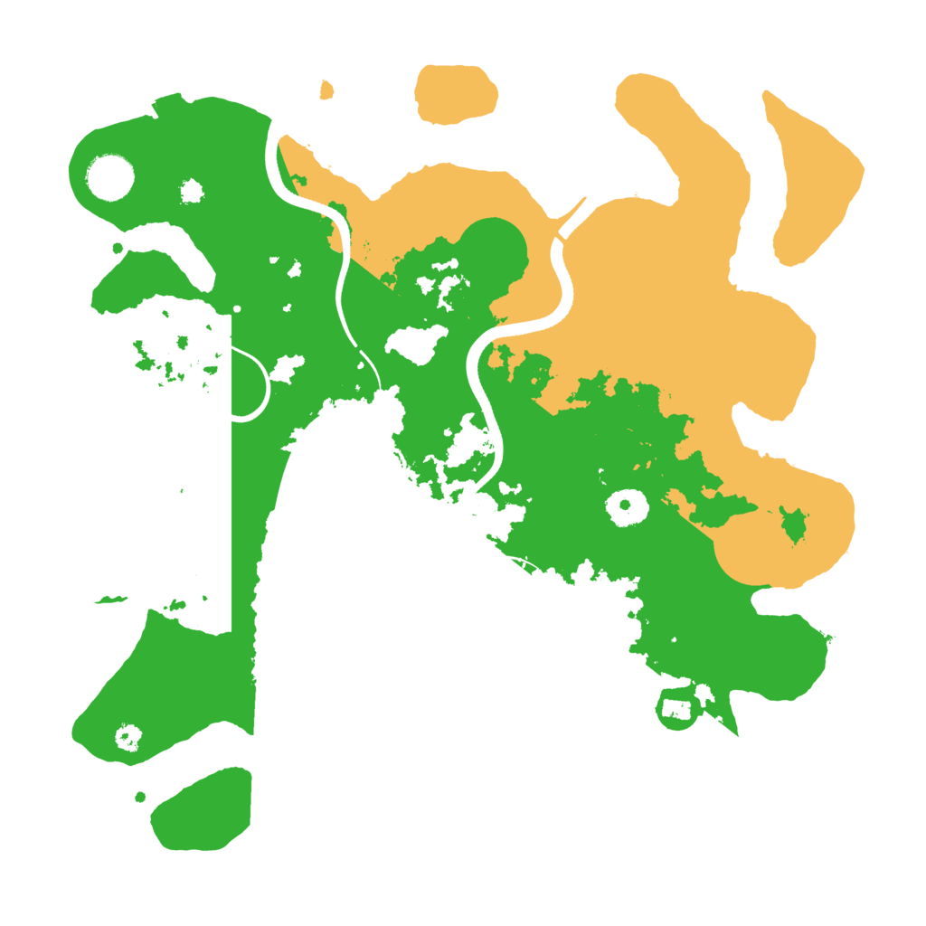 Biome Rust Map: Procedural Map, Size: 3500, Seed: 2500000