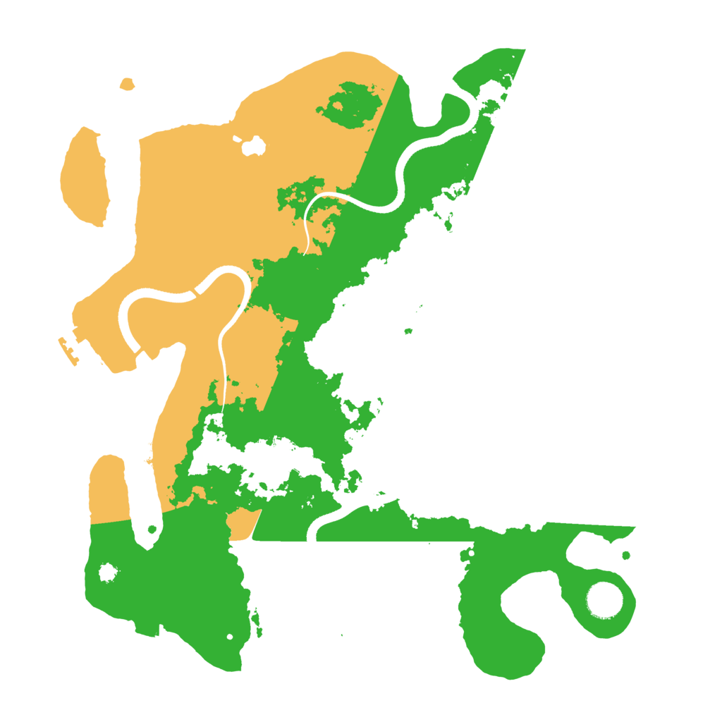 Biome Rust Map: Procedural Map, Size: 3500, Seed: 162669231