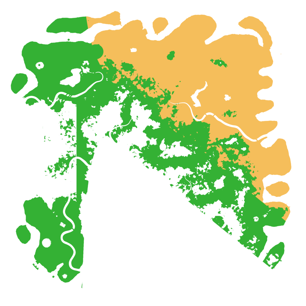 Biome Rust Map: Procedural Map, Size: 6000, Seed: 1992891932