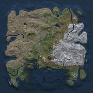 Thumbnail Rust Map: Procedural Map, Size: 4250, Seed: 521599728, 17 Monuments