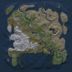 Thumbnail Rust Map: Procedural Map, Size: 4500, Seed: 58786018, 17 Monuments