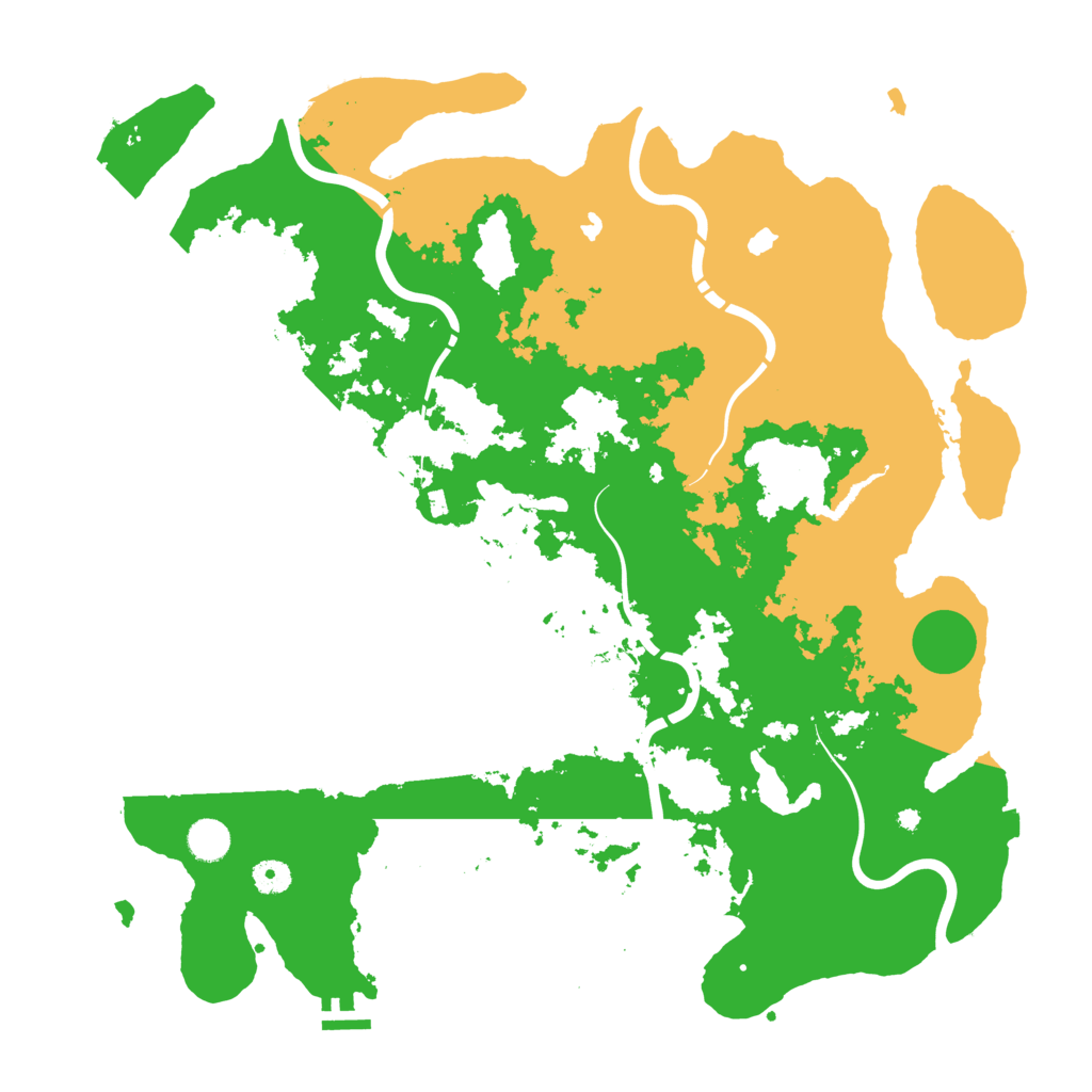 Biome Rust Map: Procedural Map, Size: 4500, Seed: 58786018