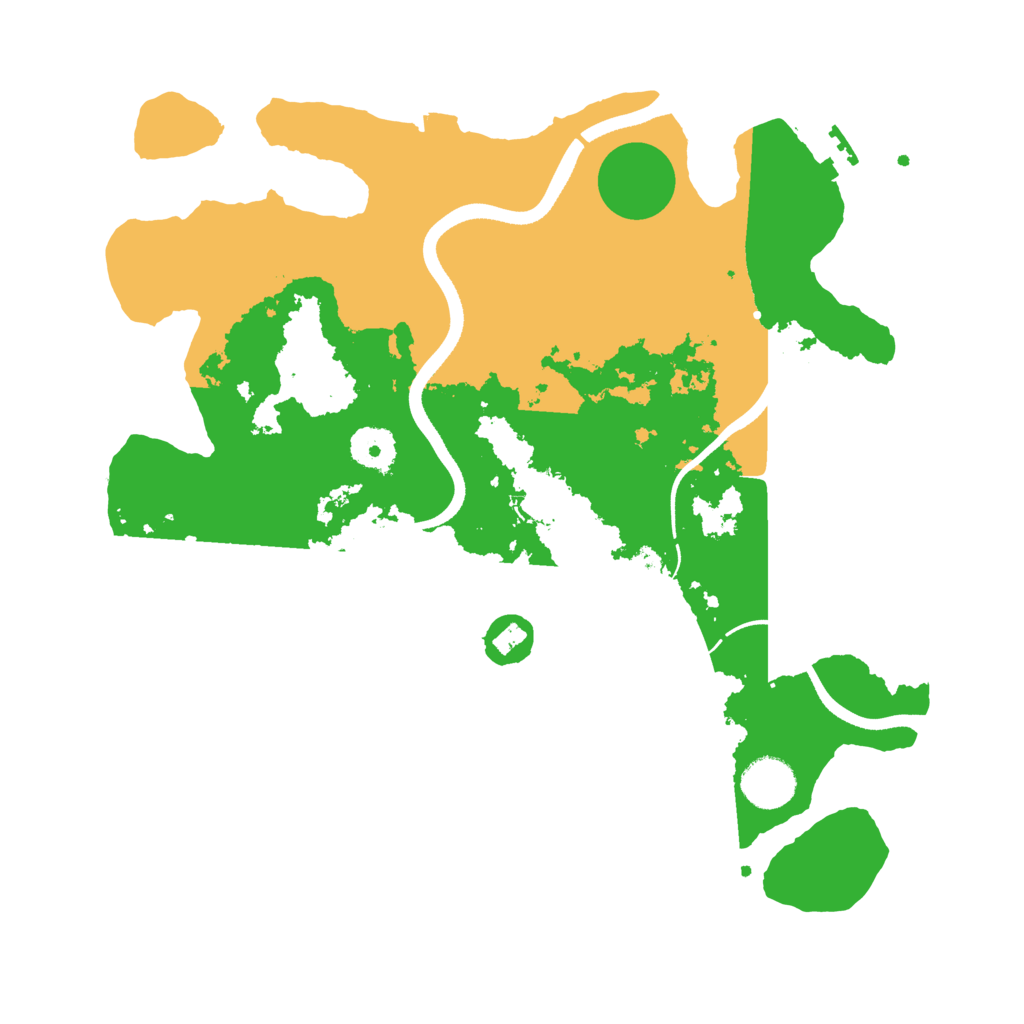 Biome Rust Map: Procedural Map, Size: 3500, Seed: 1375665015