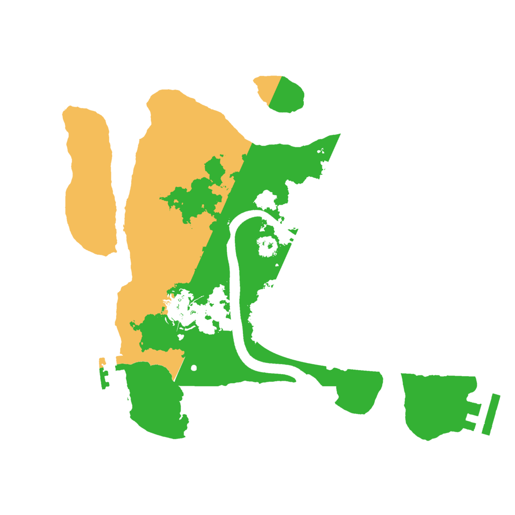 Biome Rust Map: Procedural Map, Size: 2500, Seed: 466466173