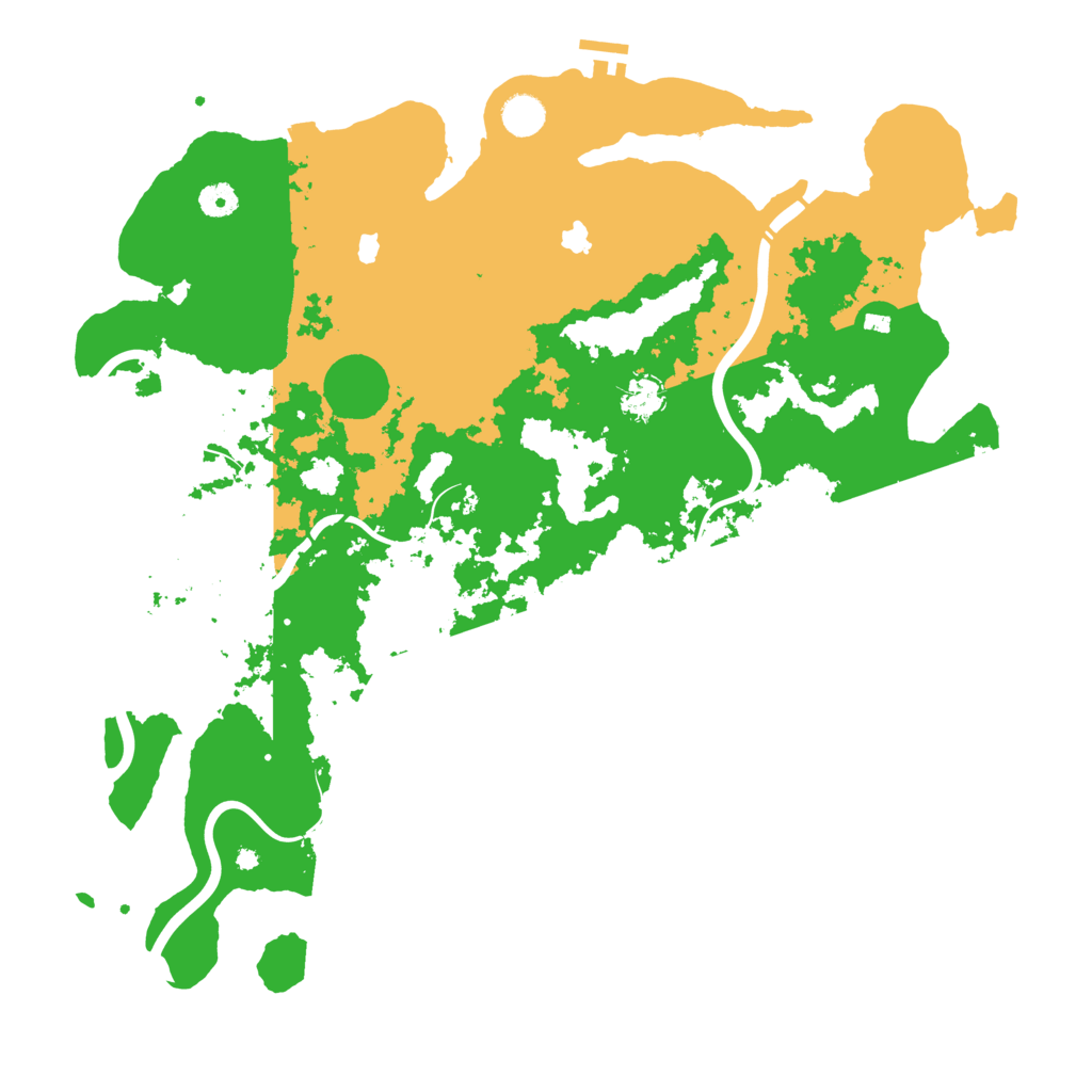 Biome Rust Map: Procedural Map, Size: 4500, Seed: 121014628
