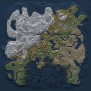 Thumbnail Rust Map: Procedural Map, Size: 4250, Seed: 231998176, 16 Monuments