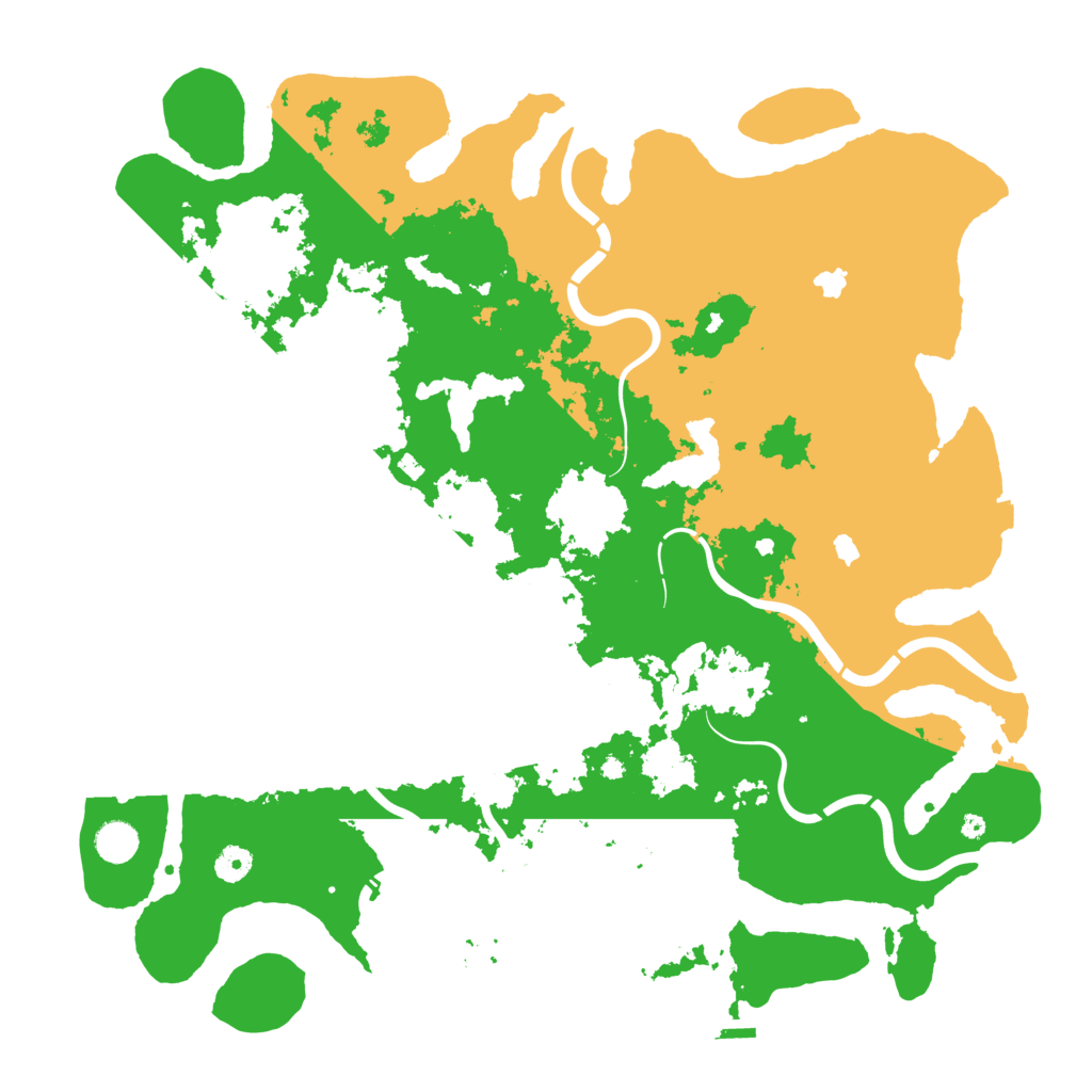 Biome Rust Map: Procedural Map, Size: 4500, Seed: 97139