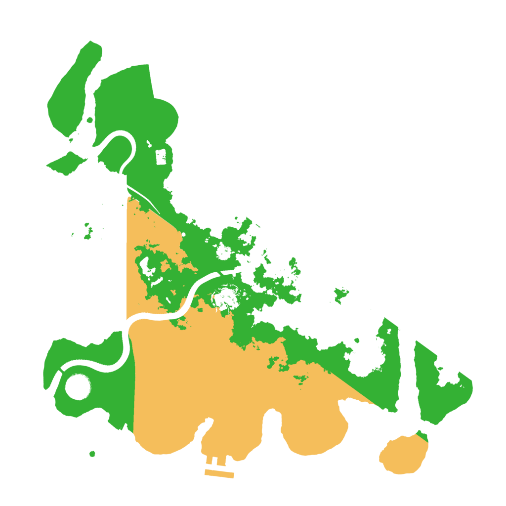 Biome Rust Map: Procedural Map, Size: 3500, Seed: 1017066745