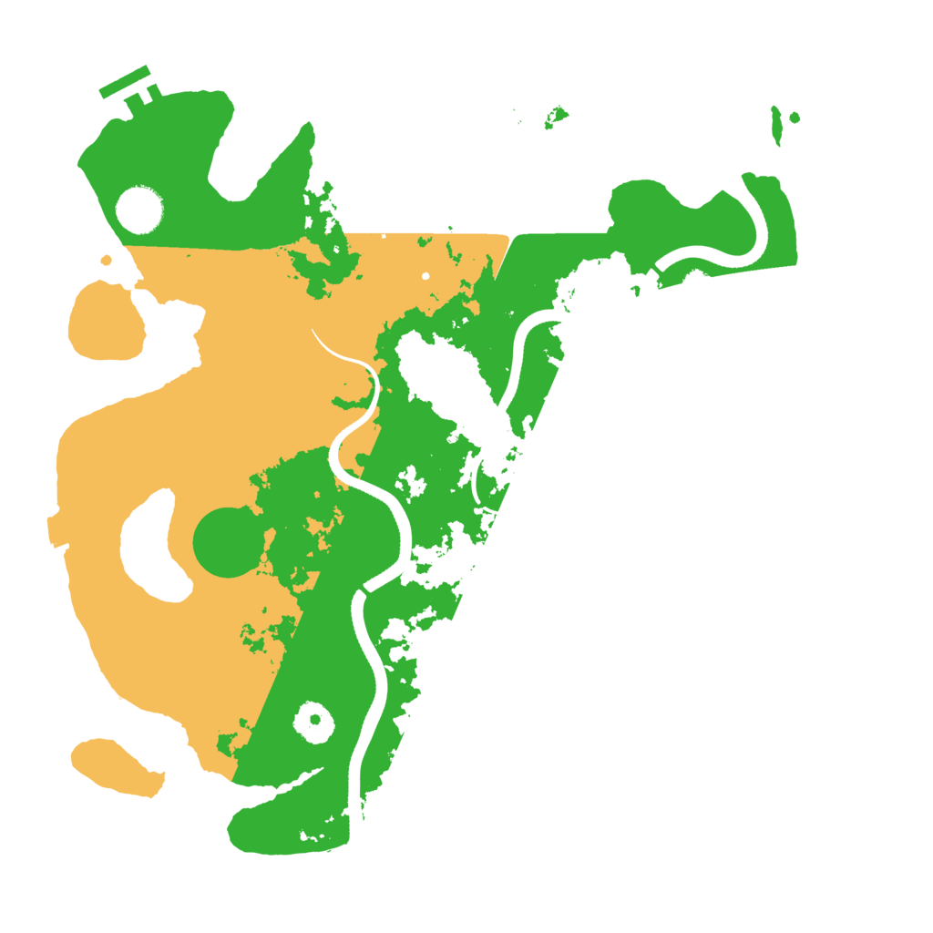 Biome Rust Map: Procedural Map, Size: 3500, Seed: 89060888