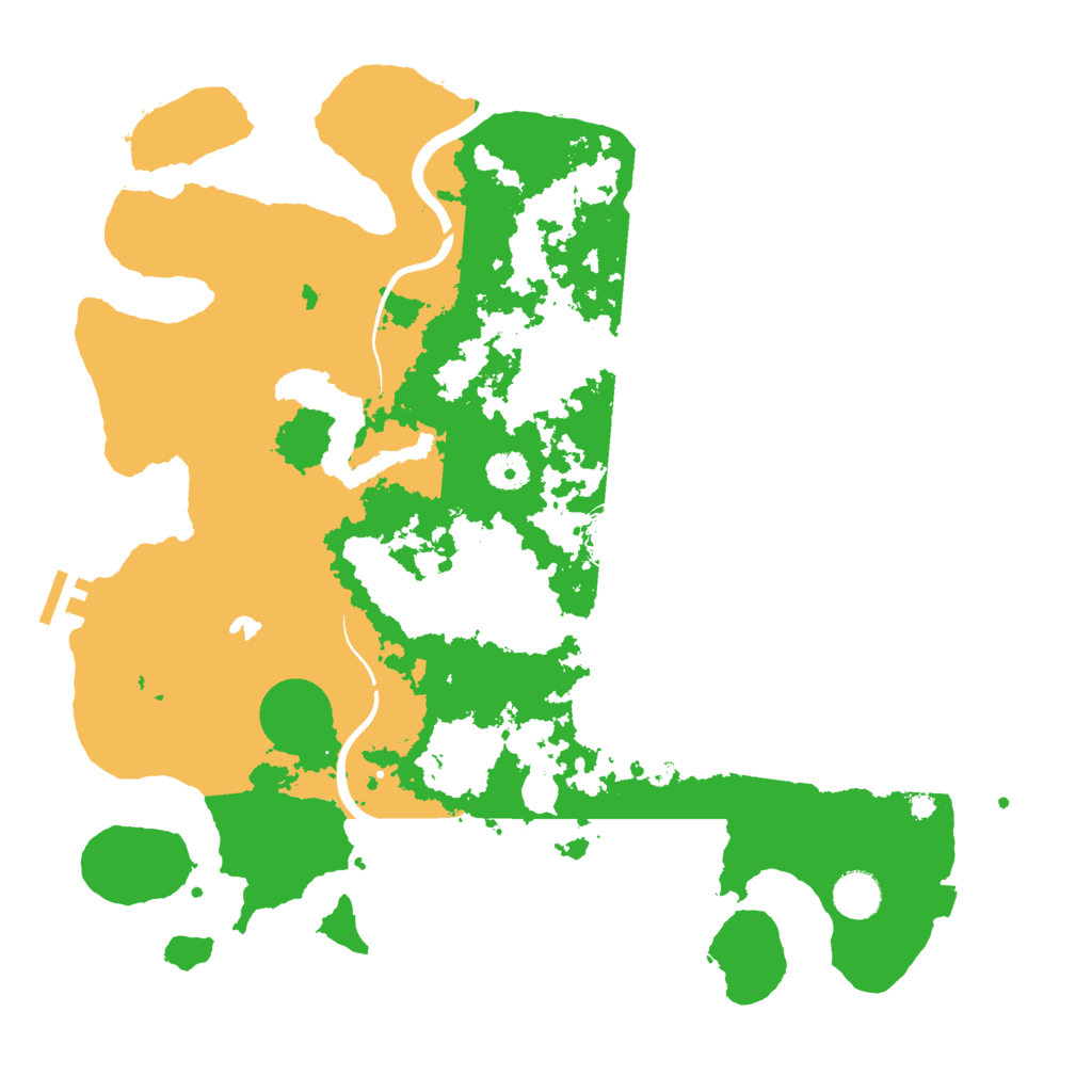 Biome Rust Map: Procedural Map, Size: 4000, Seed: 122555