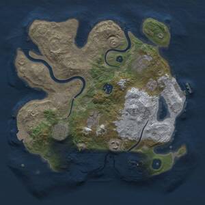 Thumbnail Rust Map: Procedural Map, Size: 3000, Seed: 1220684094, 12 Monuments
