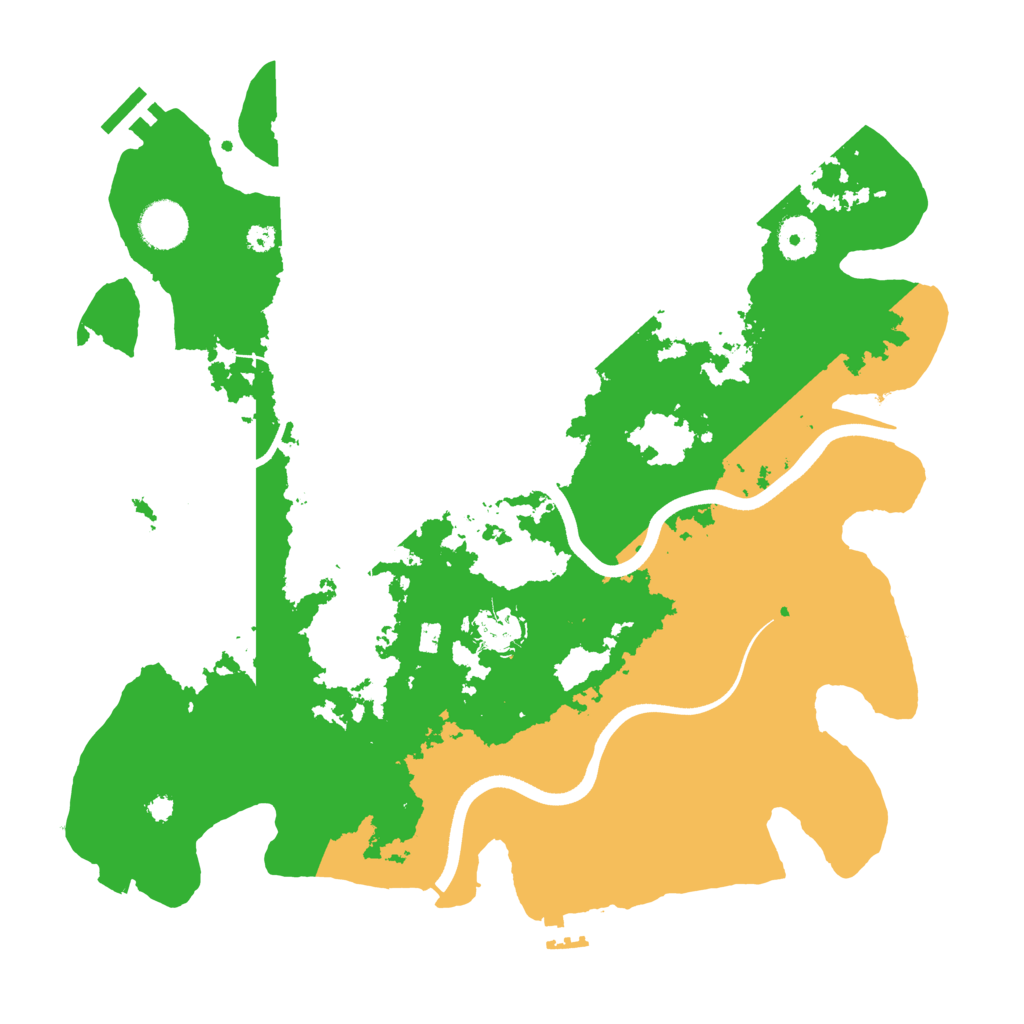 Biome Rust Map: Procedural Map, Size: 3700, Seed: 784512