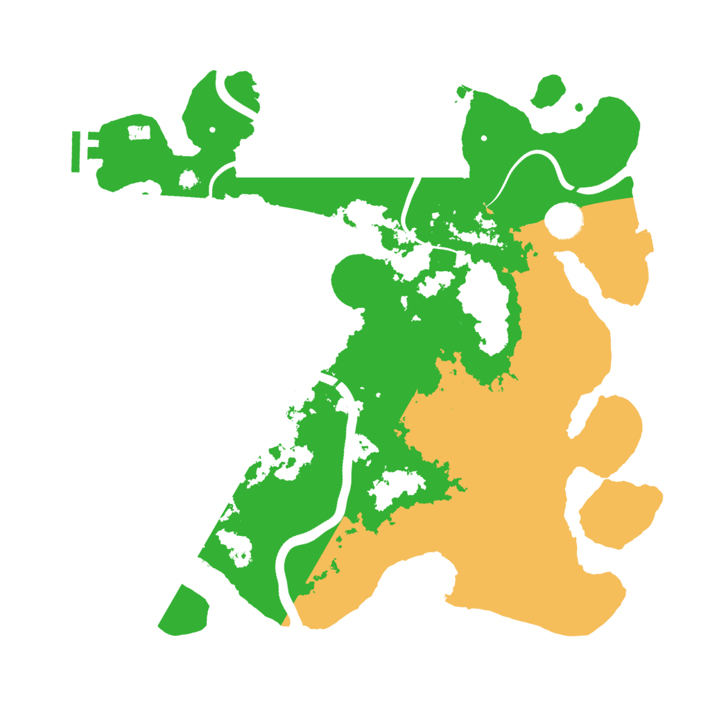 Biome Rust Map: Procedural Map, Size: 3500, Seed: 422850193