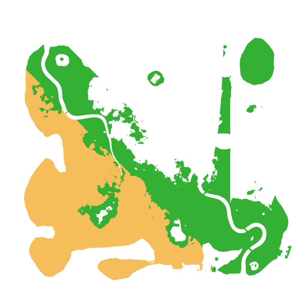 Biome Rust Map: Procedural Map, Size: 3500, Seed: 44300187