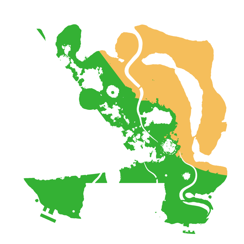 Biome Rust Map: Procedural Map, Size: 3000, Seed: 43212