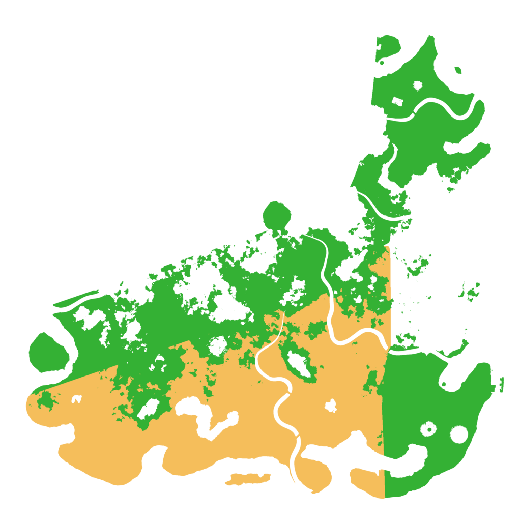 Biome Rust Map: Procedural Map, Size: 5200, Seed: 648252