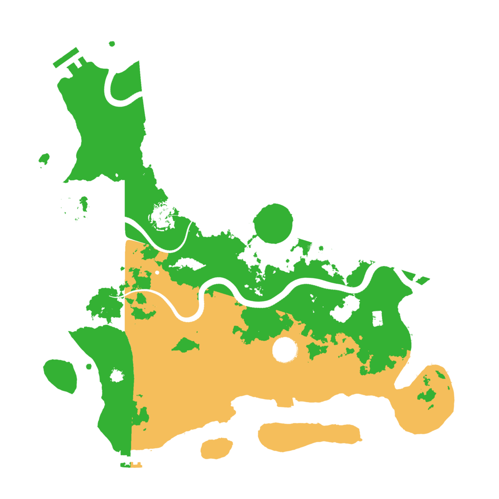 Biome Rust Map: Procedural Map, Size: 3500, Seed: 2124920010