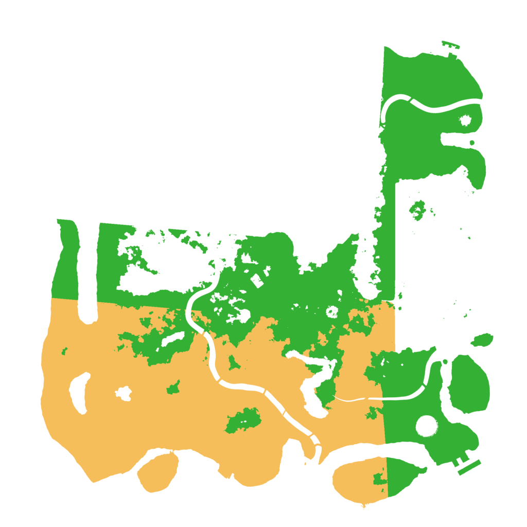 Biome Rust Map: Procedural Map, Size: 4300, Seed: 2073525905