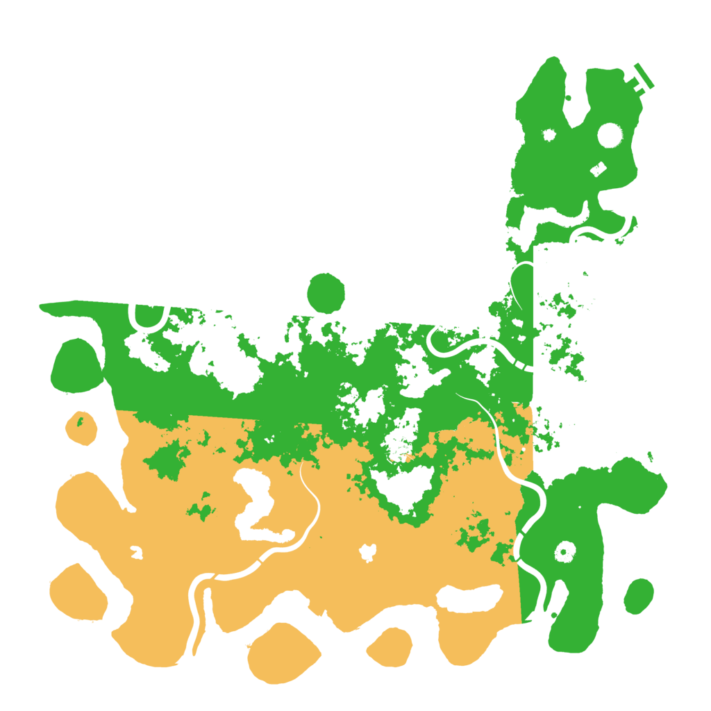 Biome Rust Map: Procedural Map, Size: 5000, Seed: 1752517080