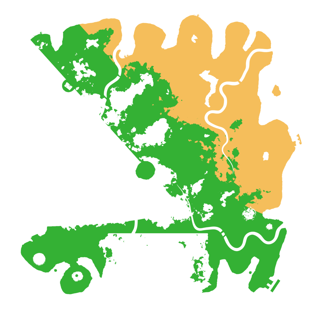 Biome Rust Map: Procedural Map, Size: 4500, Seed: 320029720