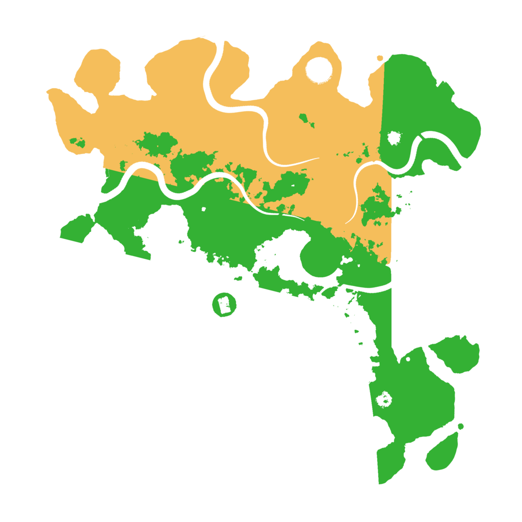 Biome Rust Map: Procedural Map, Size: 3500, Seed: 1847507886