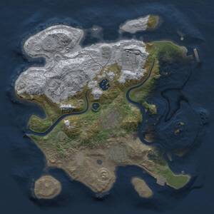 Thumbnail Rust Map: Procedural Map, Size: 3000, Seed: 358902, 12 Monuments