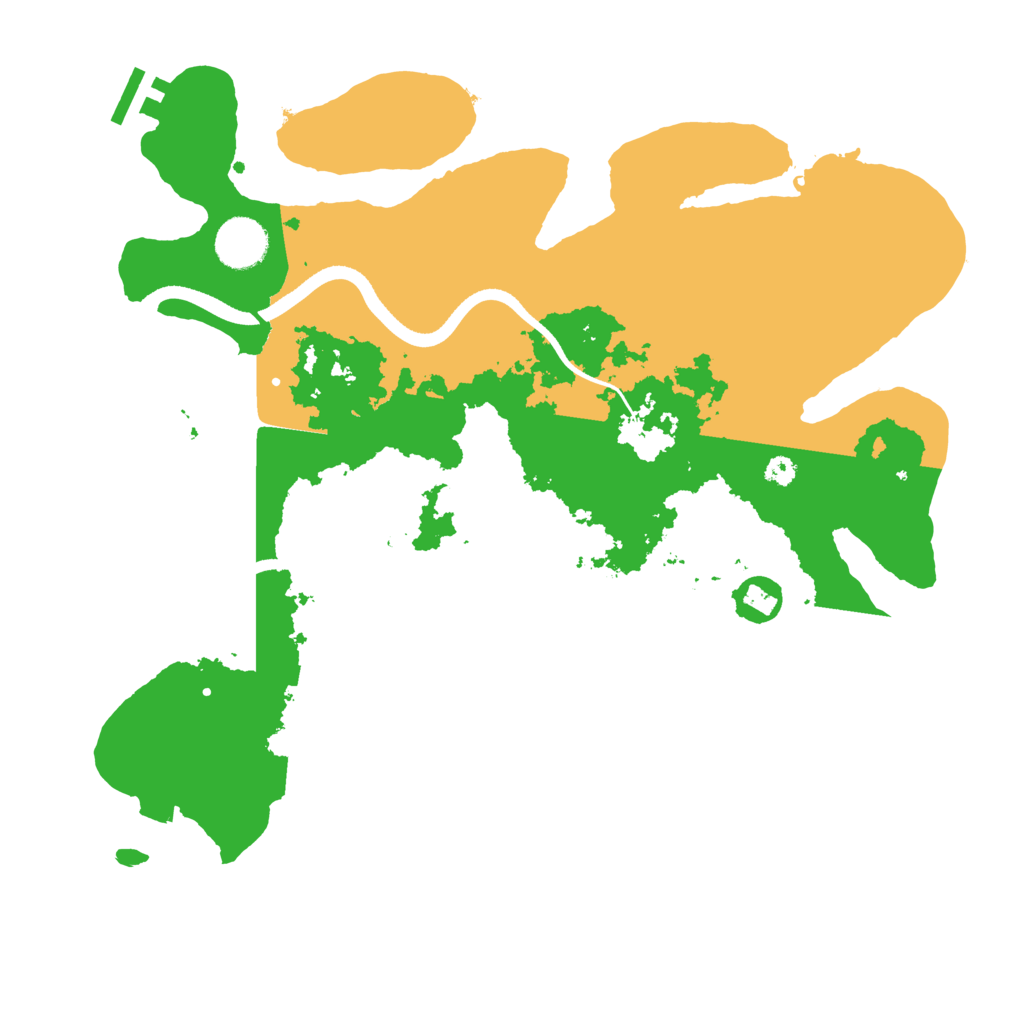 Biome Rust Map: Procedural Map, Size: 3500, Seed: 1229170304