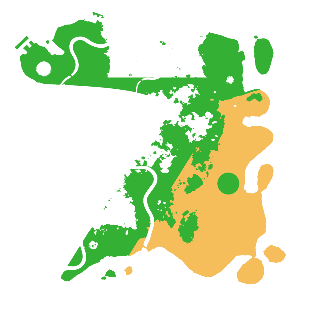 Biome Rust Map: Procedural Map, Size: 3750, Seed: 135101013