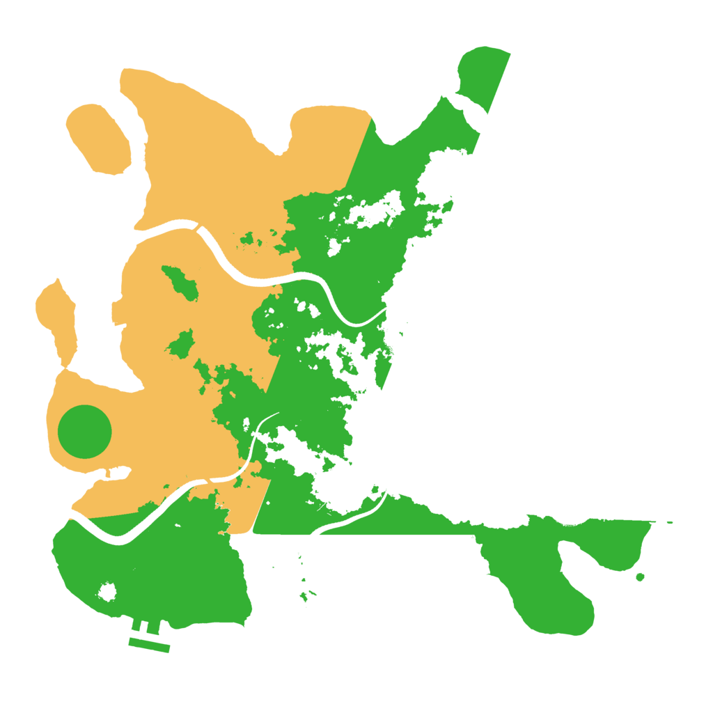 Biome Rust Map: Procedural Map, Size: 3500, Seed: 1428170261
