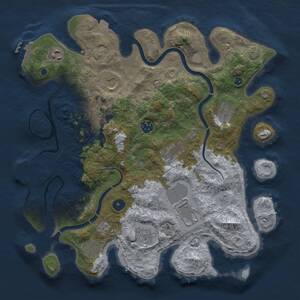 Thumbnail Rust Map: Procedural Map, Size: 3750, Seed: 478098135, 15 Monuments