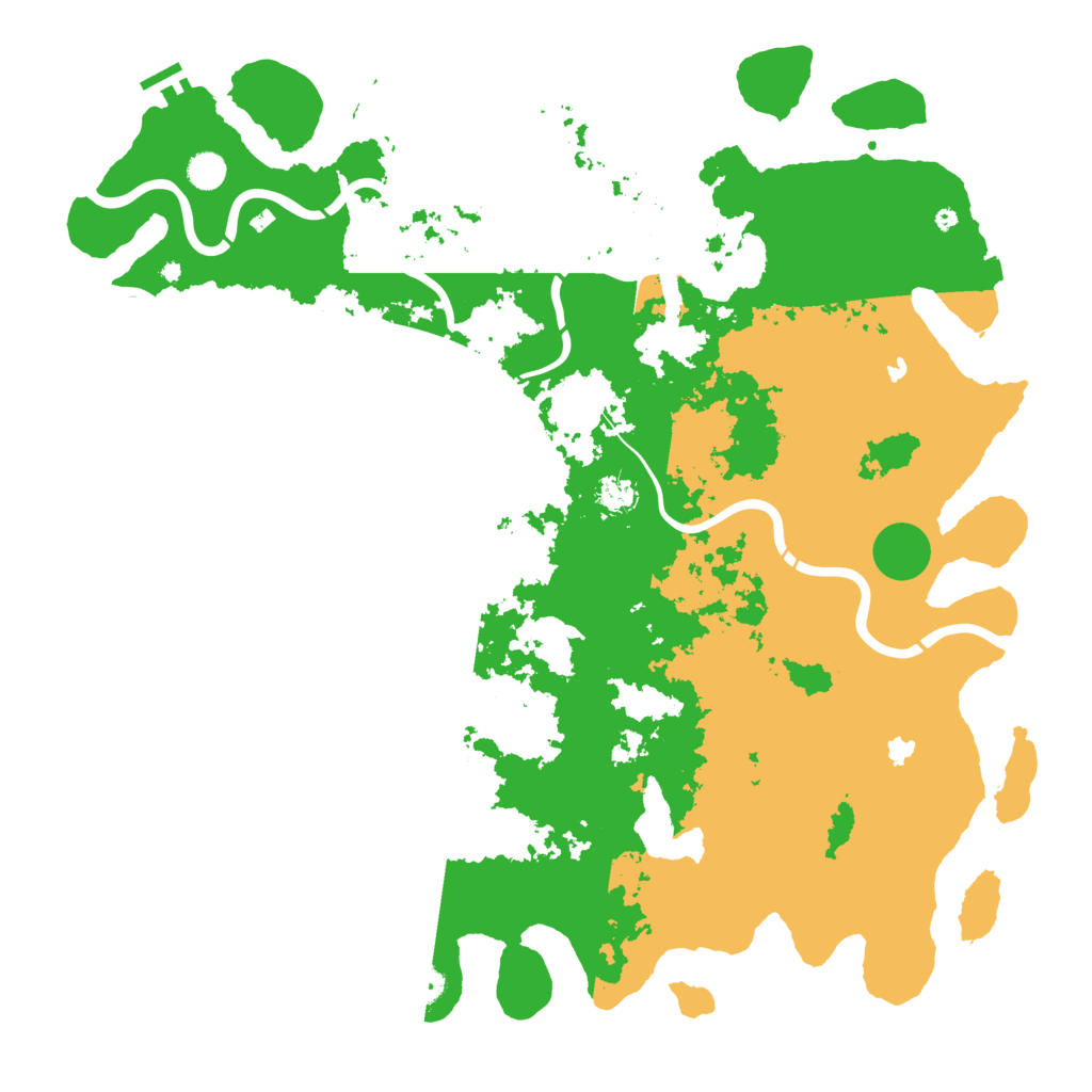 Biome Rust Map: Procedural Map, Size: 5000, Seed: 1243
