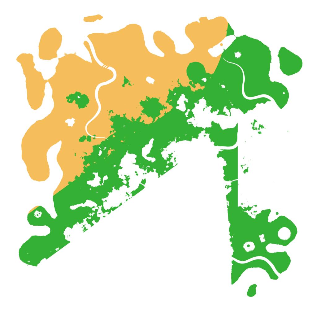 Biome Rust Map: Procedural Map, Size: 4500, Seed: 1624578584
