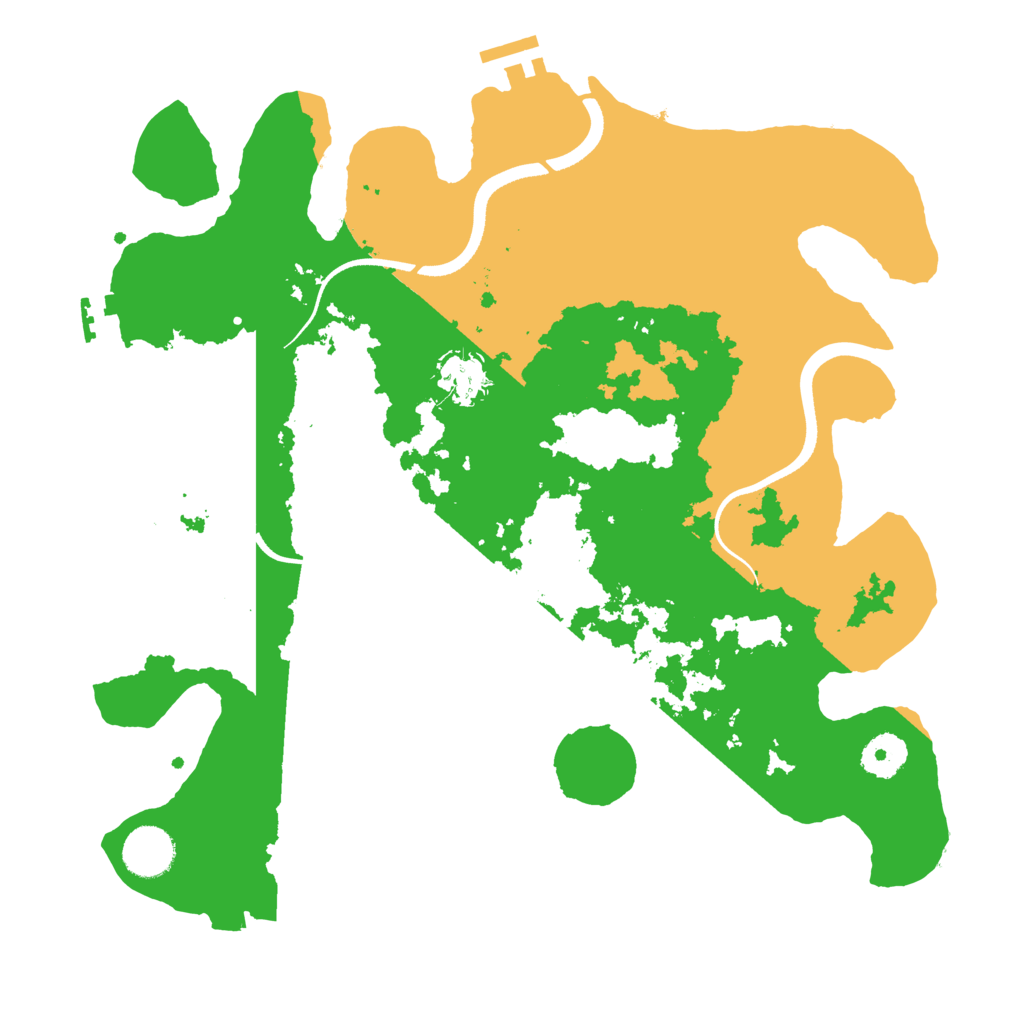Biome Rust Map: Procedural Map, Size: 3500, Seed: 816494336
