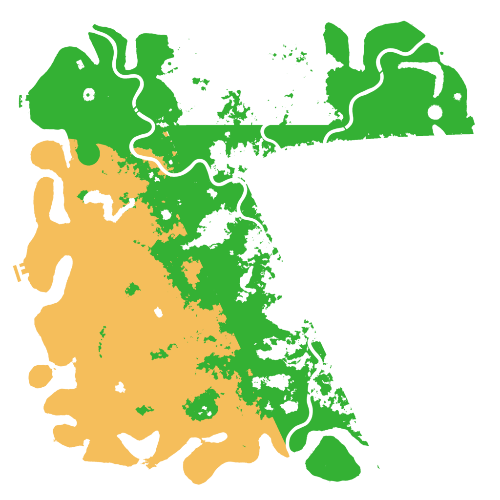 Biome Rust Map: Procedural Map, Size: 6000, Seed: 617265