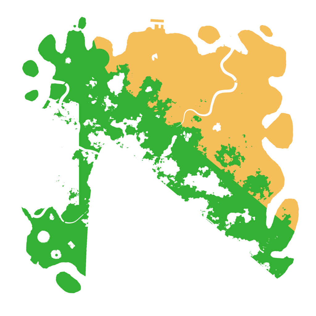 Biome Rust Map: Procedural Map, Size: 4800, Seed: 999999991