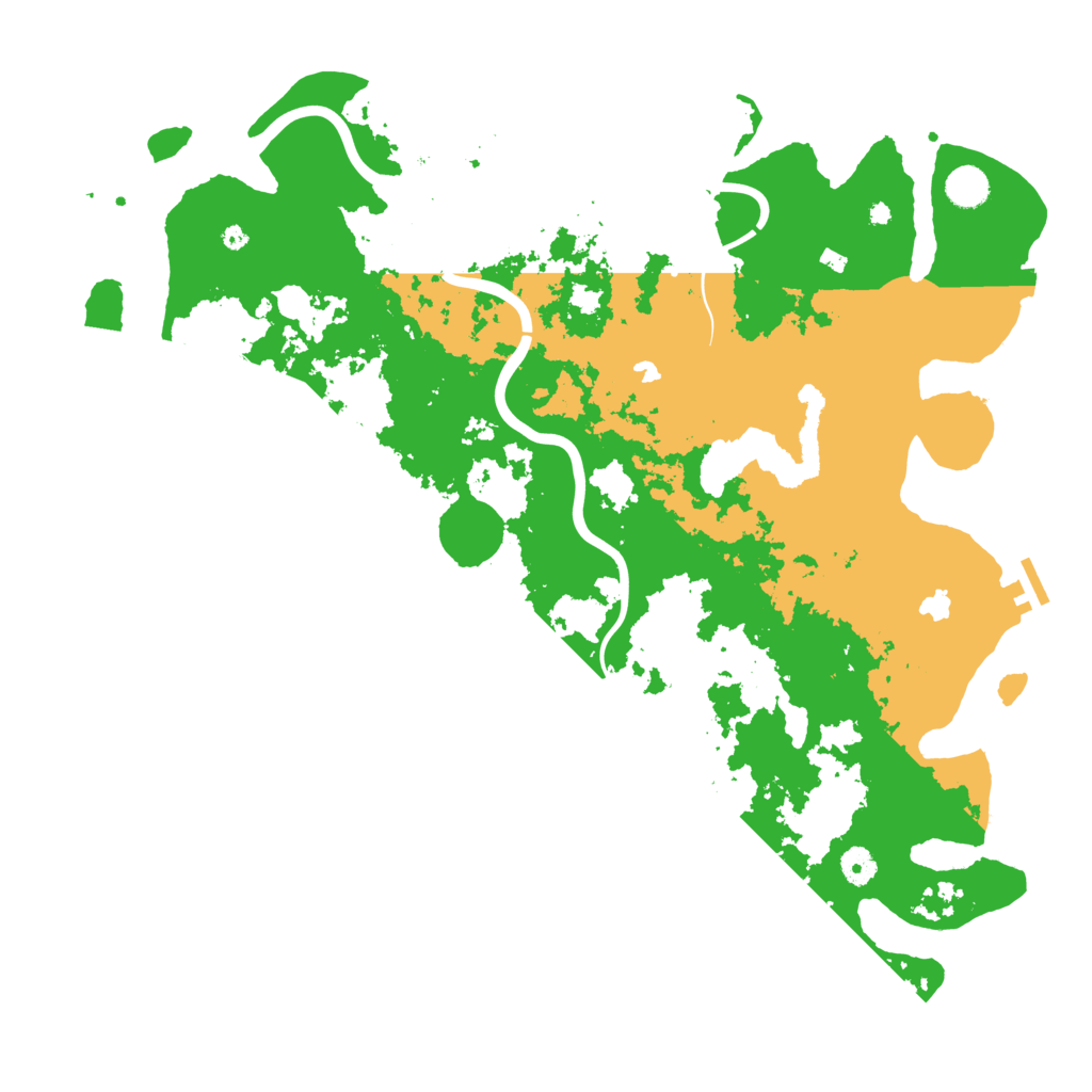 Biome Rust Map: Procedural Map, Size: 4500, Seed: 916375911