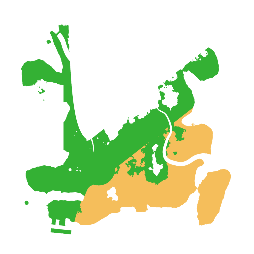 Biome Rust Map: Procedural Map, Size: 2500, Seed: 1885970004