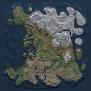 Thumbnail Rust Map: Procedural Map, Size: 4250, Seed: 1476521240, 16 Monuments