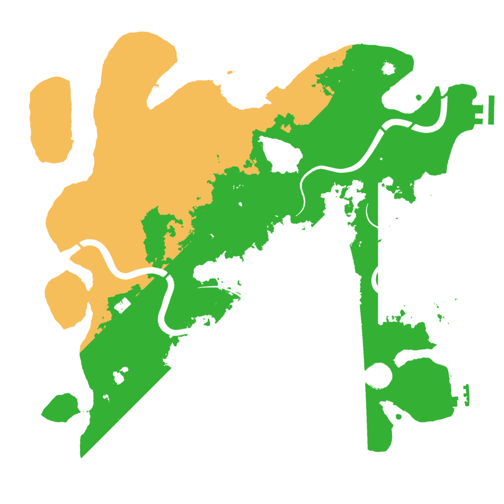 Biome Rust Map: Procedural Map, Size: 3500, Seed: 1573