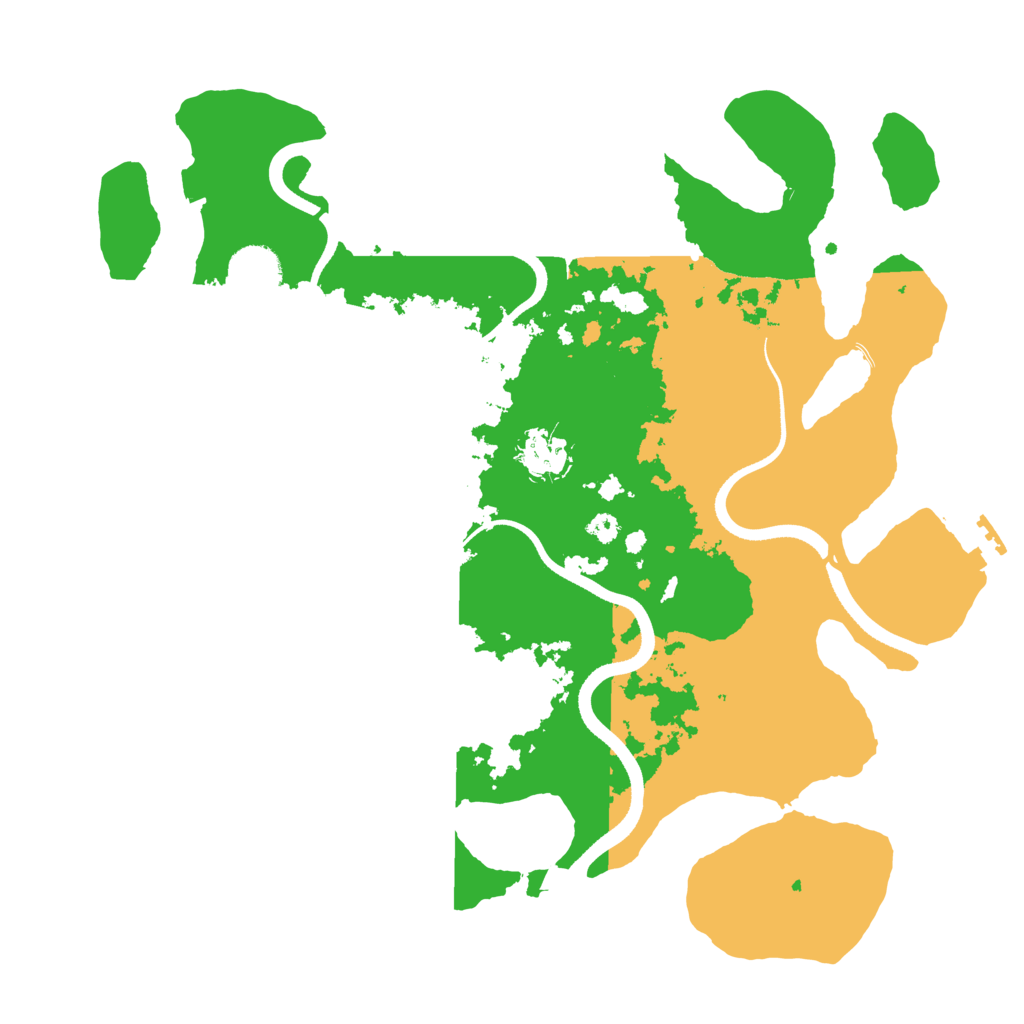 Biome Rust Map: Procedural Map, Size: 3500, Seed: 1666335058