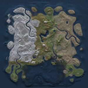 Thumbnail Rust Map: Procedural Map, Size: 4250, Seed: 434272141, 16 Monuments