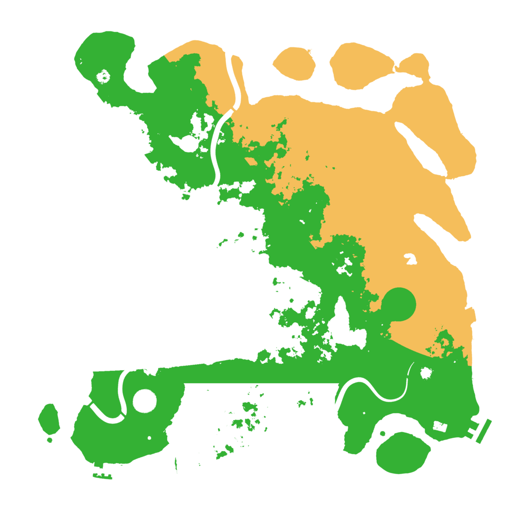 Biome Rust Map: Procedural Map, Size: 4000, Seed: 1000218044
