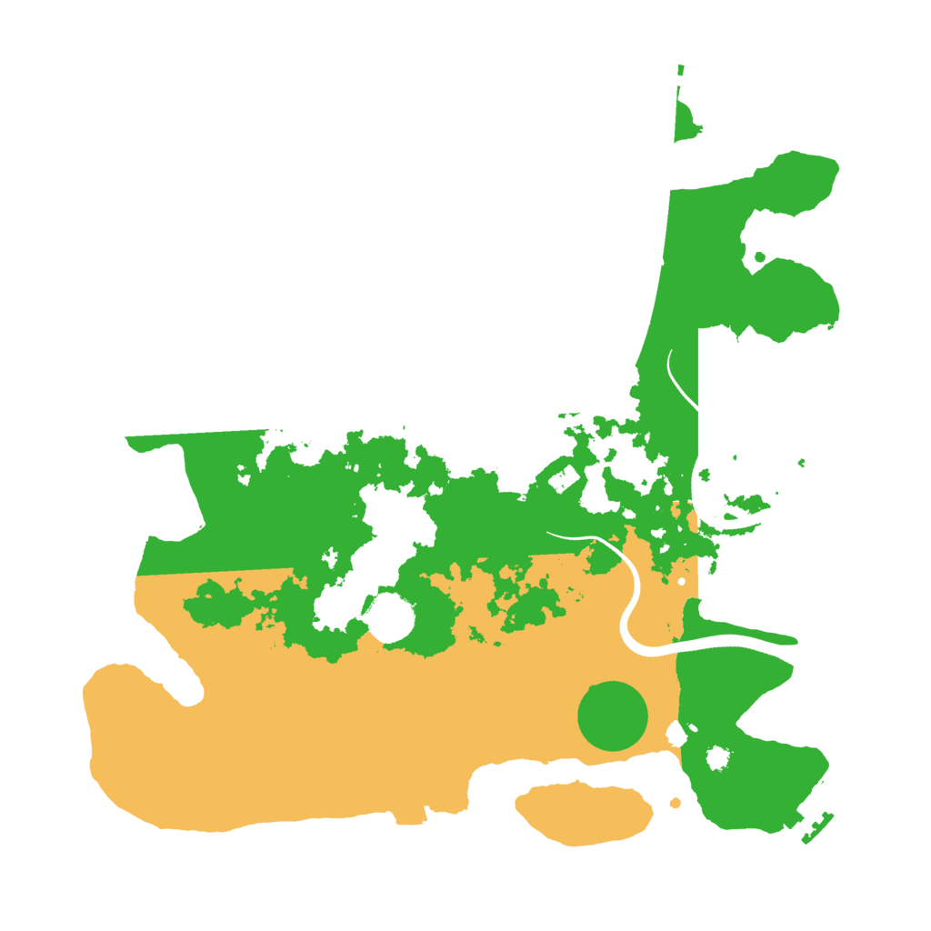Biome Rust Map: Procedural Map, Size: 3500, Seed: 185674