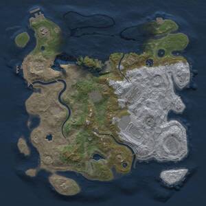 Thumbnail Rust Map: Procedural Map, Size: 4000, Seed: 1962232183, 14 Monuments